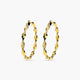 Pendientes de aro de oro 18K 25 mm HELIX