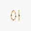 Pendientes de aro de oro 18K 30 mm HELIX