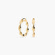 Pendientes de aro de oro 18K 30 mm HELIX