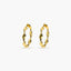 Pendientes de aro de oro 18K 35 mm HELIX