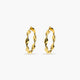 Pendientes de aro de oro 18K 35 mm HELIX