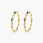 Pendientes de aro de oro 18K 50 mm HELIX