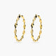 Pendientes de aro de oro 18K 50 mm HELIX