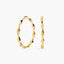 Pendientes de aro de oro 18K 45 mm HELIX