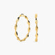 Pendientes de aro de oro 18K 45 mm HELIX