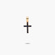 Cruz de oro 18K zafiro 14 mm