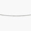 Gargantilla de oro blanco 18K 40 cm cola de zorro