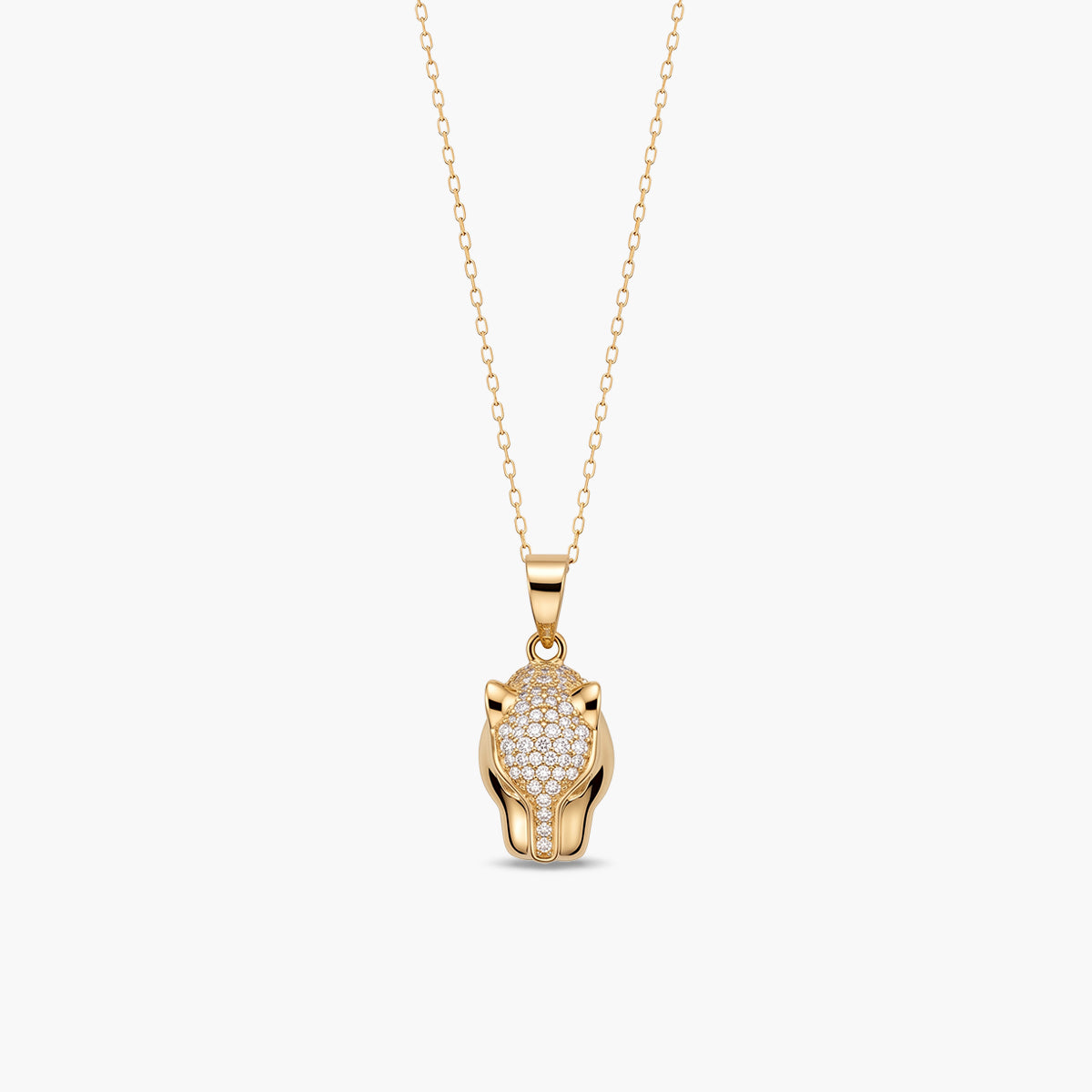 Collar de oro 18K esmeraldas 15 mm LEOPARD