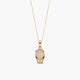 Collar de oro 18K esmeraldas 15 mm LEOPARD