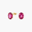 Pendientes de oro 18K topacio rosa 10 mm COLORS