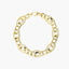 Pulsera de oro 18K eslabón anillas 20 cm