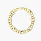 Pulsera de oro 18K eslabón anillas 20 cm