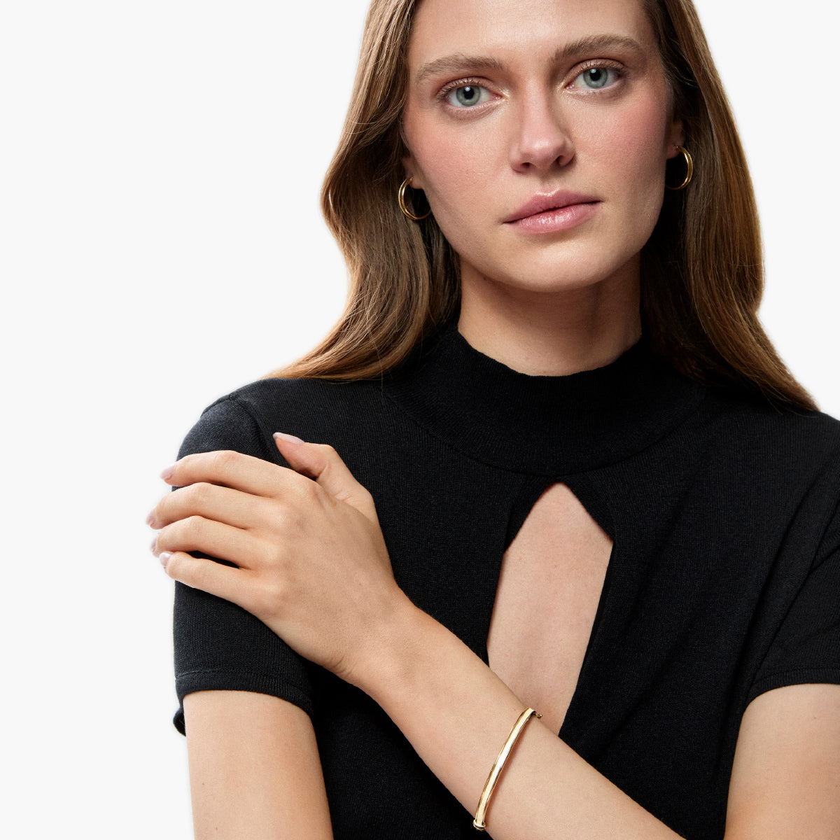 Pulsera rígida de oro 18K 50x60 mm ESTORIL
