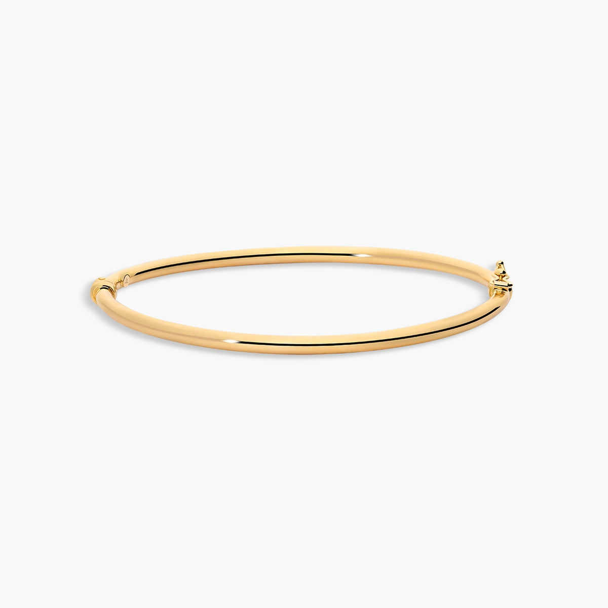 Pulsera rígida redonda de oro 18K 50x60 mm