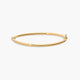 Pulsera rígida redonda de oro 18K 50x60 mm