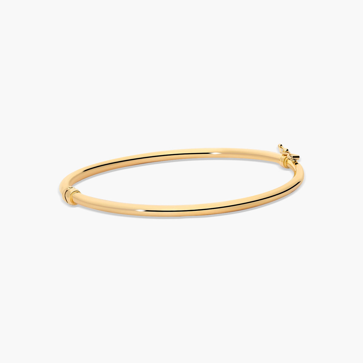 Pulsera rígida redonda de oro 18K 50x60 mm
