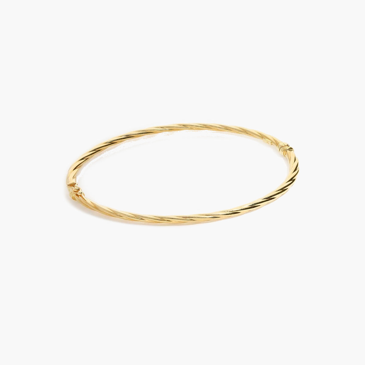 Pulsera rígida de oro 18K 50x60 mm TWIST