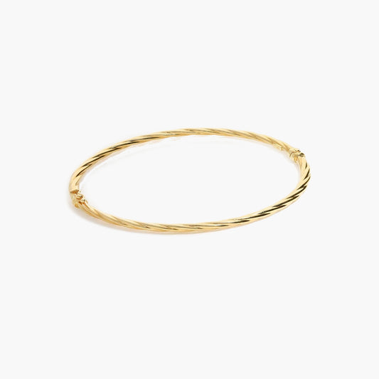Pulsera rígida de oro 18K 50x60 mm TWIST