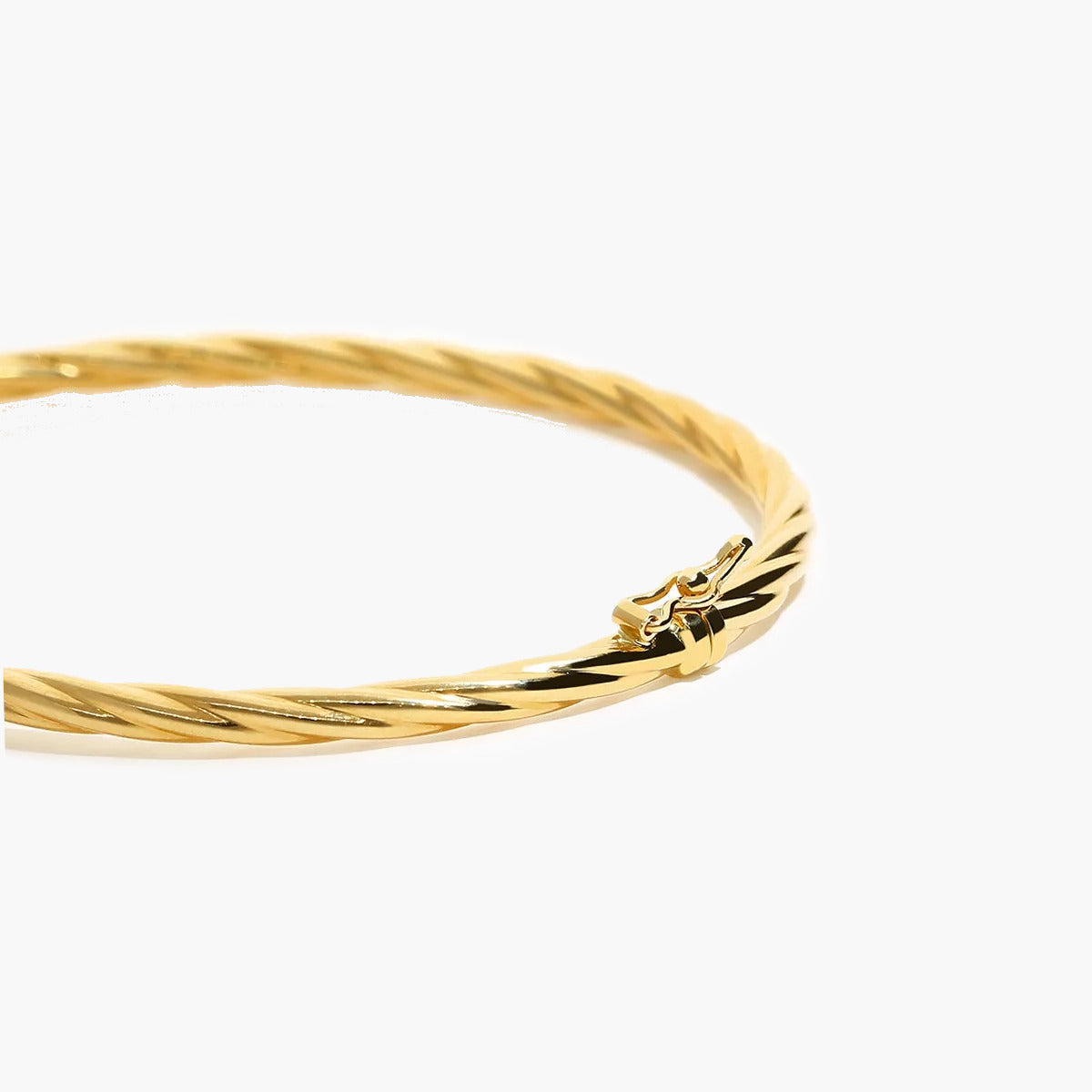 Pulsera rígida de oro 18K 50x60 mm TWIST