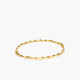 Pulsera rígida rizada de oro 18K 50x60 mm HELIX