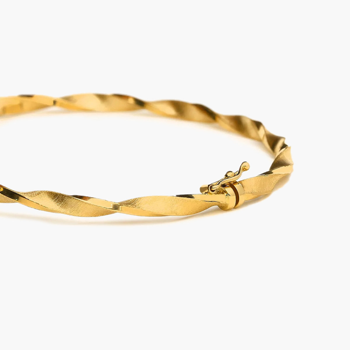 Pulsera rígida rizada de oro 18K 50x60 mm HELIX