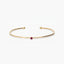 Pulsera rígida de oro 18K rubí 45x60 mm