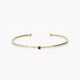 Pulsera rígida de oro 18K rubí 45x60 mm
