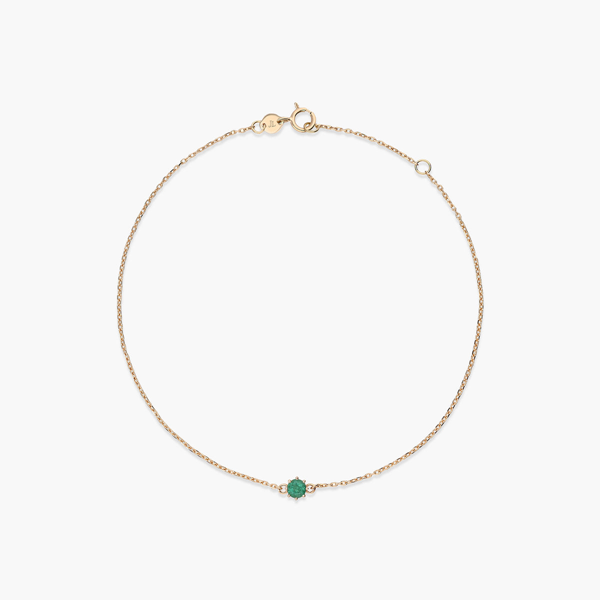Pulsera de oro 18K esmeralda 3 mm 17-19 cm JUNGLE