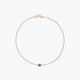 Pulsera de oro 18K esmeralda 3 mm 17-19 cm JUNGLE