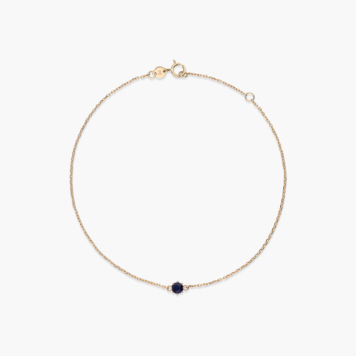 Pulsera de oro 18K zafiro 3 mm 17-19 cm NIGHTFALL