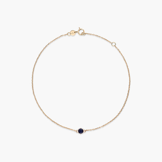 Pulsera de oro 18K zafiro 3 mm 17-19 cm NIGHTFALL