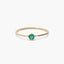 Anillo de oro 18K esmeralda JUNGLE
