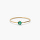 Anillo de oro 18K esmeralda JUNGLE