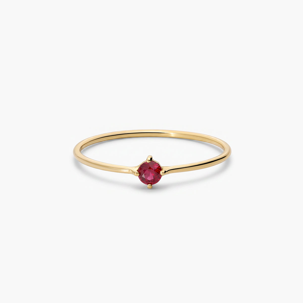 Anillo de oro 18K rubí LAVA