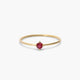 Anillo de oro 18K rubí LAVA