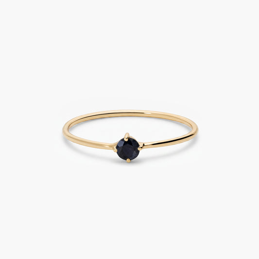 Anillo de oro 18K zafiro NIGHTFALL
