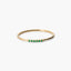 Anillo de oro 18K esmeralda