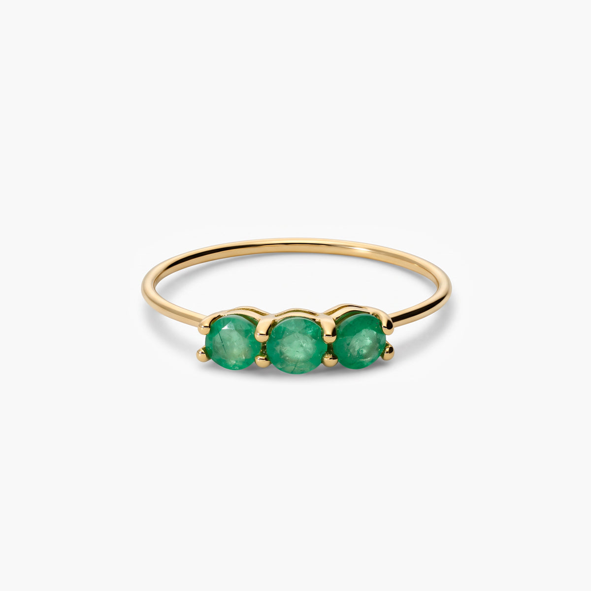 Anillo de oro 18K esmeralda