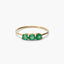 Anillo de oro 18K esmeralda