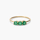 Anillo de oro 18K esmeralda