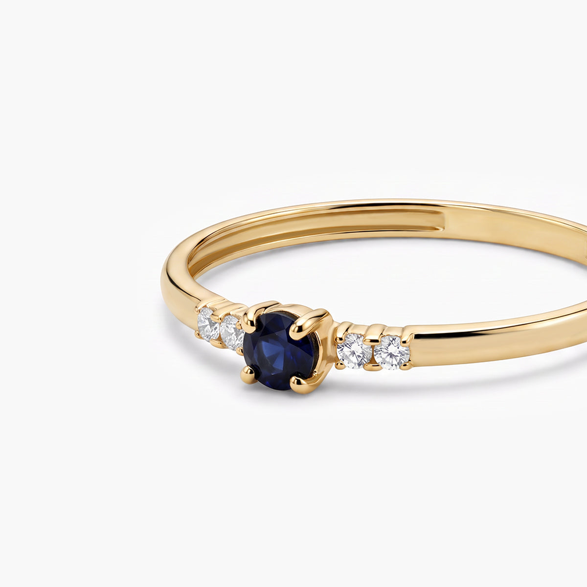 Anillo de oro 18K zafiro NIGHTFALL