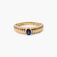 Anillo de oro 18K zafiro 4 mm