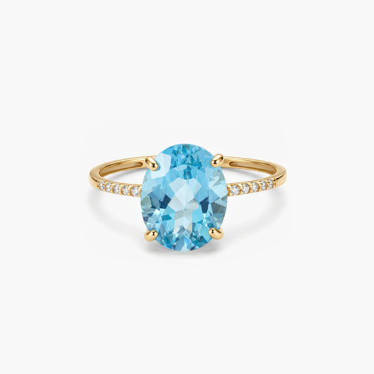 Anillo de oro 18K SPARKLING COLORS