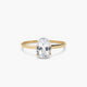 Anillo de oro 18K topacio blanco COLORS