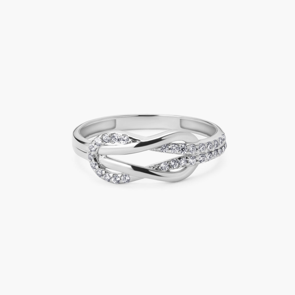 Anillo de oro blanco 18K 