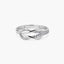 Anillo de oro blanco 18K 