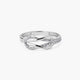 Anillo de oro blanco 18K 