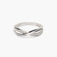Anillo de oro blanco 18K 