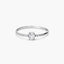 Anillo de oro blanco 18K