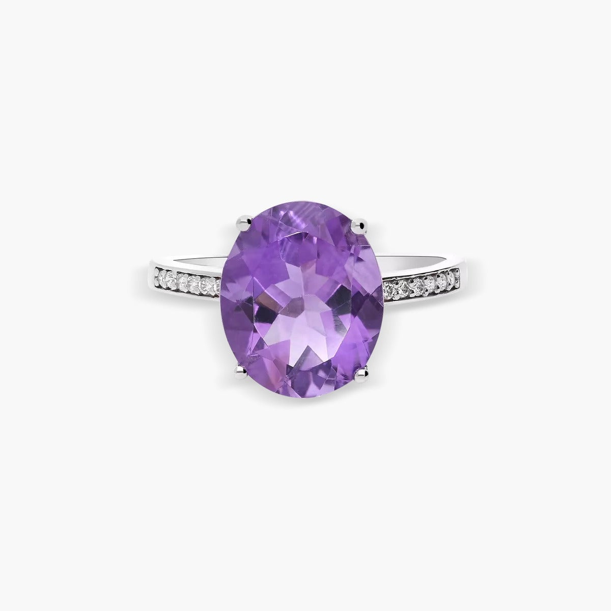Anillo de oro blanco 18K